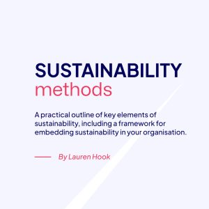 Sustainability Methods