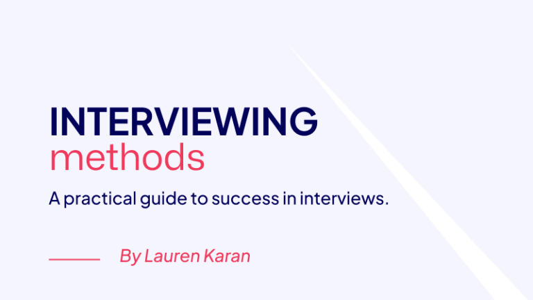 Interviewing Methods