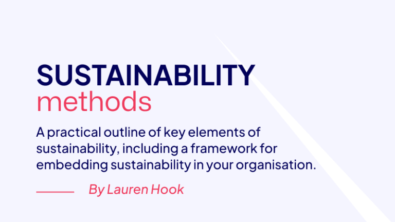 Sustainability Methods